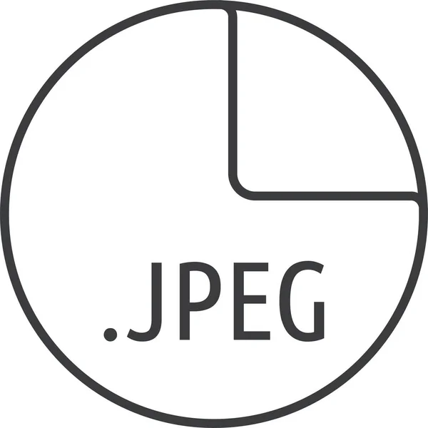 Vektorillustration Des Jpeg Dateiformats — Stockvektor