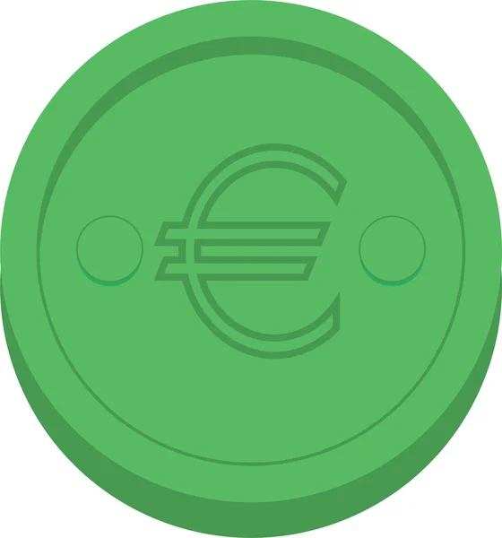 Euro Icono Web Vector Ilustración — Archivo Imágenes Vectoriales