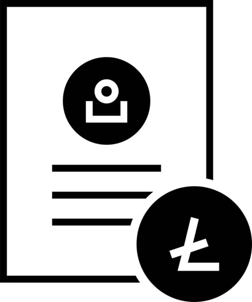 Ilustración Vectorial Icono Archivo Documento — Archivo Imágenes Vectoriales