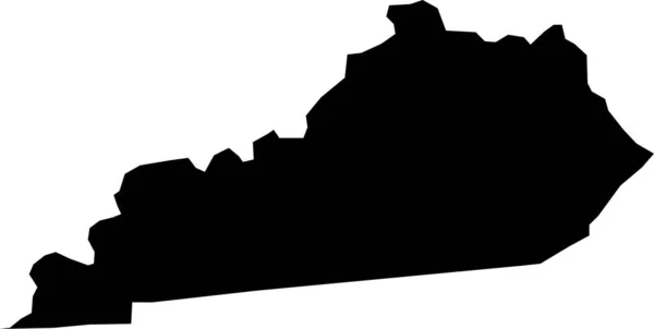Ilustração Vetor Ícone Mapa Estado Kentucky — Vetor de Stock