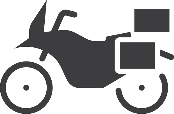 Motosiklet Web Simgesi Basit Illüstrasyon — Stok Vektör