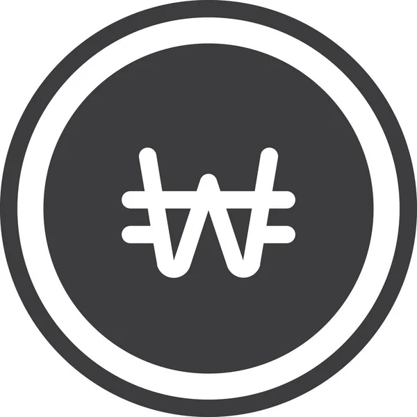 Gewonnen Web Symbol Einfache Illustration — Stockvektor