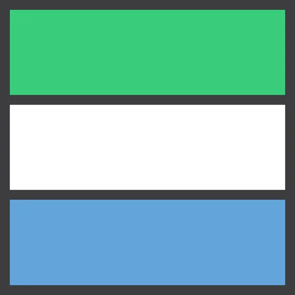 Sierra Leone Land Flagga Vektor Illustration — Stock vektor