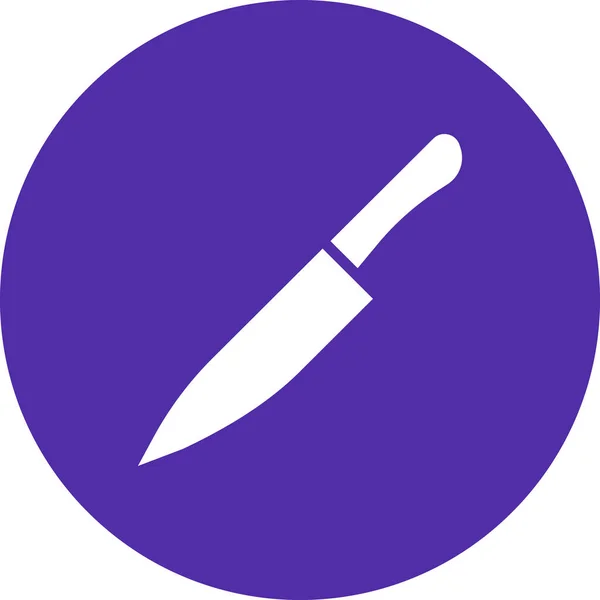 Cuchillo Icono Web Ilustración Vector Simple — Archivo Imágenes Vectoriales