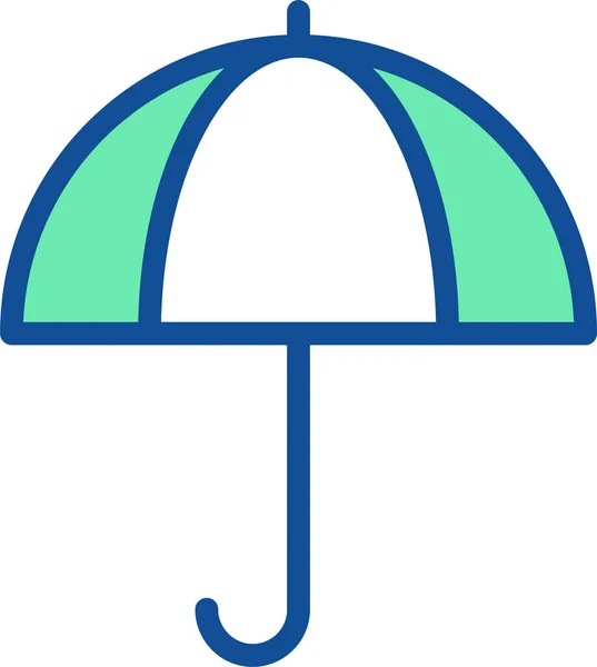 Ett Paraply Webb Ikon Enkel Illustration — Stock vektor