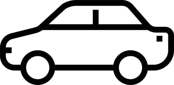 Αυτοκίνητο Web Εικονίδιο Απλό Σχεδιασμό — Διανυσματικό Αρχείο