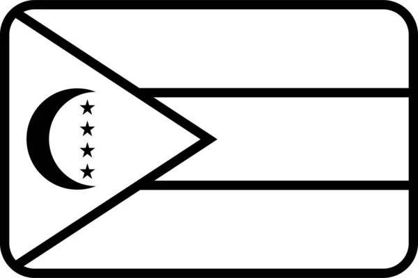 Comoros Country Flag Vector Illustration — Stock Vector