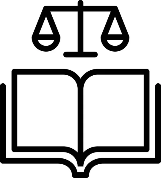 Justicia Icono Web Ilustración Simple — Archivo Imágenes Vectoriales