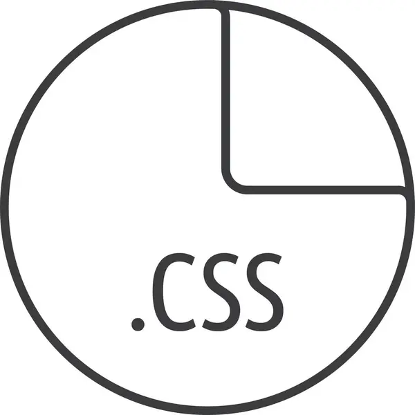 Векторная Иллюстрация Формата Файла Css — стоковый вектор