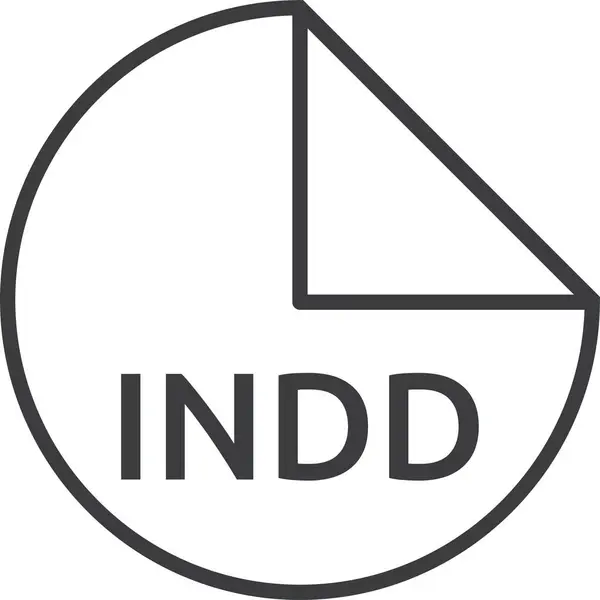 Διανυσματική Απεικόνιση Της Μορφής Αρχείου Indd — Διανυσματικό Αρχείο