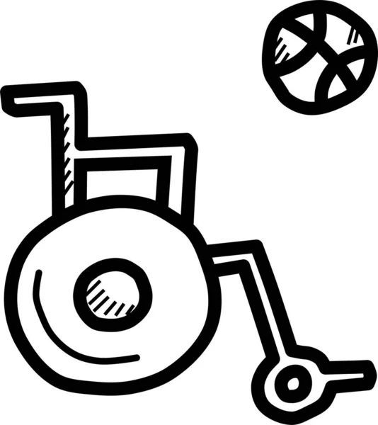 Paralympics Web Symbol Einfache Illustration — Stockvektor