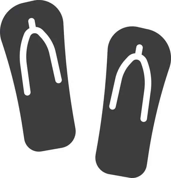 Flip Flops Icono Vector Ilustración — Archivo Imágenes Vectoriales