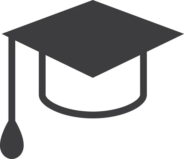 Καπέλο Αποφοίτησης Εικονογράφηση Διανύσματος — Διανυσματικό Αρχείο