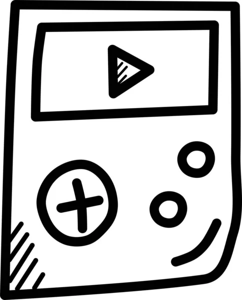 ビデオゲーム機 シンプルなデザイン — ストックベクタ