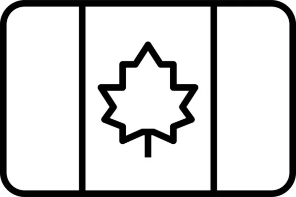 Bandeira Canadense Ilustração Vetorial —  Vetores de Stock