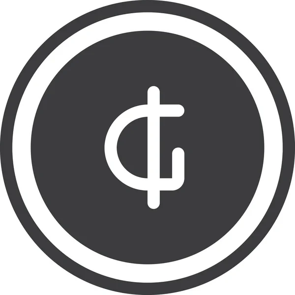Bitcoin Web Icon Simple Illustration — Stock Vector