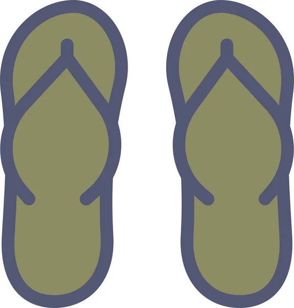 Flip Flops Icône Vectoriel Illustration — Image vectorielle