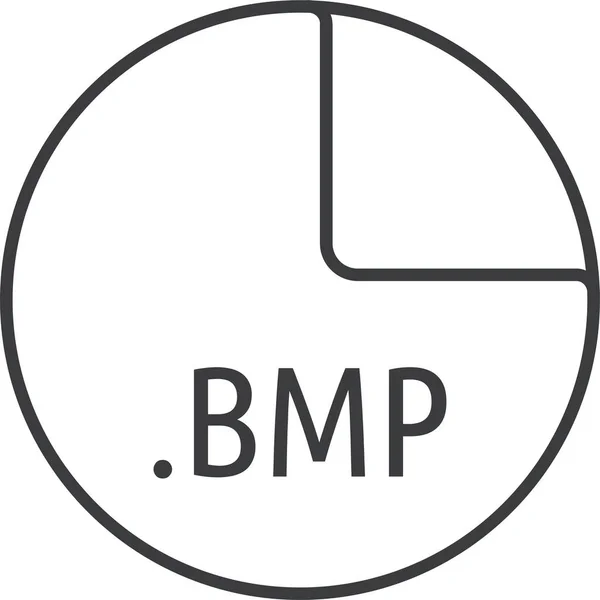 Bmp Dosya Biçiminin Vektör Illüstrasyonu — Stok Vektör