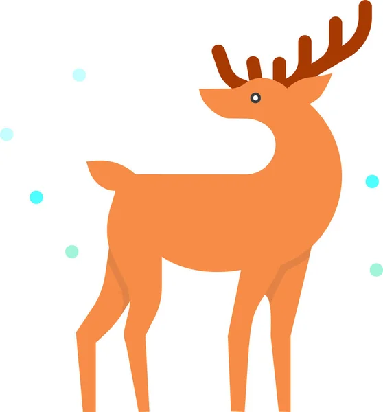 Icône Web Cerf Illustration Simple — Image vectorielle