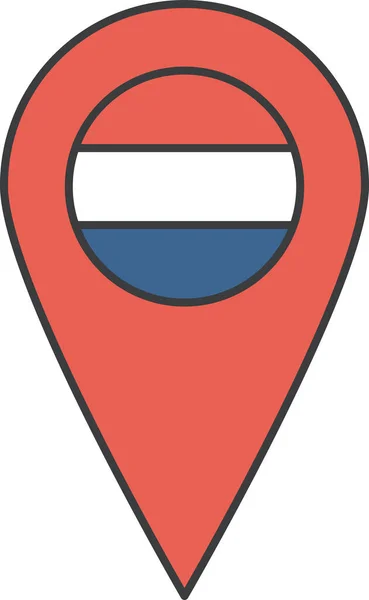 Países Baixos Bandeira País Ilustração Vetorial — Vetor de Stock