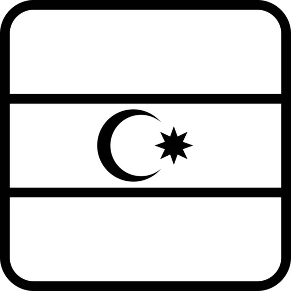Σημαία Χώρας Azerbaijan Διανυσματική Απεικόνιση — Διανυσματικό Αρχείο