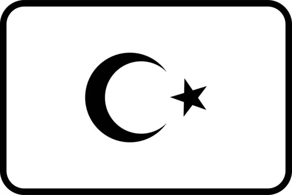 Σημαία Χώρας Γαλοπούλας Διανυσματική Απεικόνιση — Διανυσματικό Αρχείο