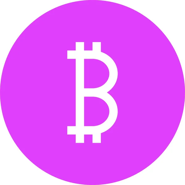 Bitcoin Web Icon Simple Design Vector — Stock Vector