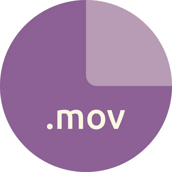 Ilustración Vectorial Del Formato Archivo Mov — Archivo Imágenes Vectoriales