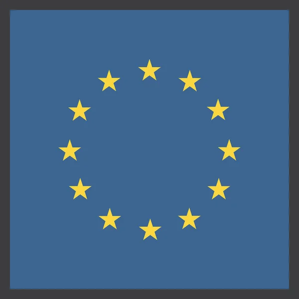 欧州連合の国旗ベクトル図 — ストックベクタ