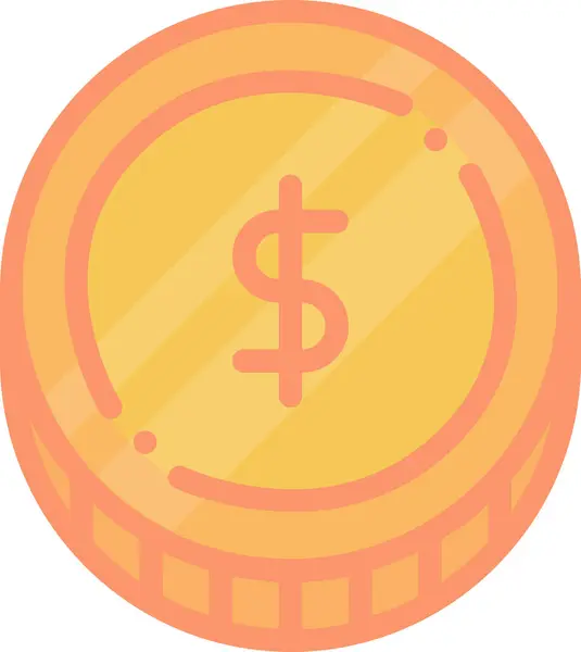 Een Dollar Web Icoon Eenvoudig Ontwerp — Stockvector