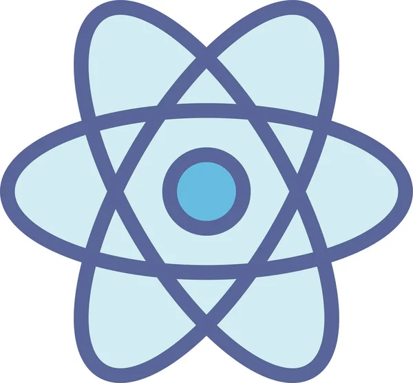 Atom Web Ikone Einfaches Design — Stockvektor