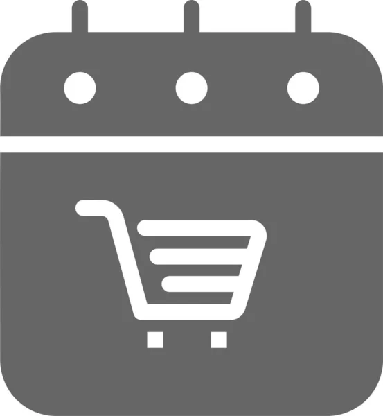 Shopping Cart Simple Illustration — Stock Vector