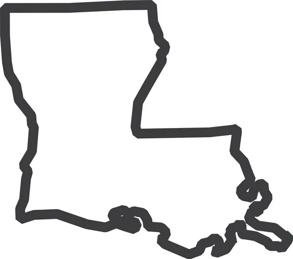Карта Штата Оклахома — стоковый вектор