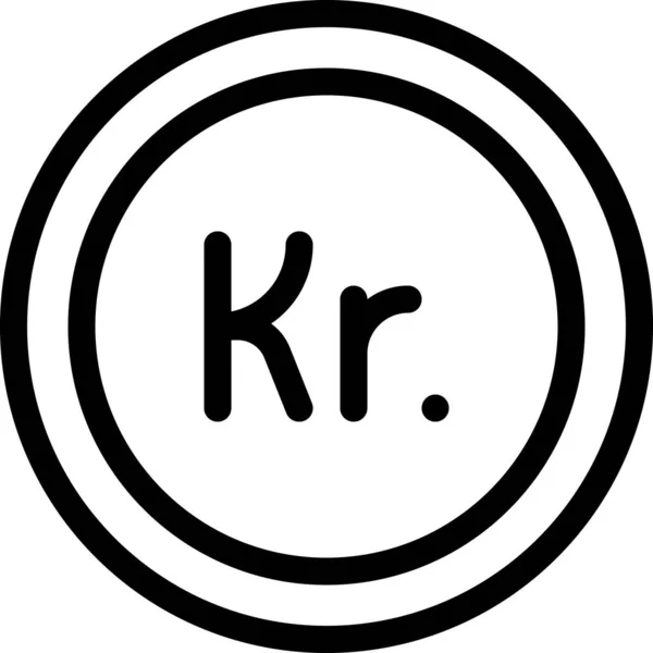 Веб Значок Krone Векторні Ілюстрації — стоковий вектор