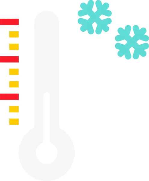 Thermometer Web Icoon Eenvoudig Ontwerp — Stockvector