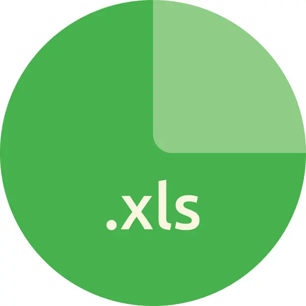 Xls Fájl Vektoros Ábrázolása — Stock Vector