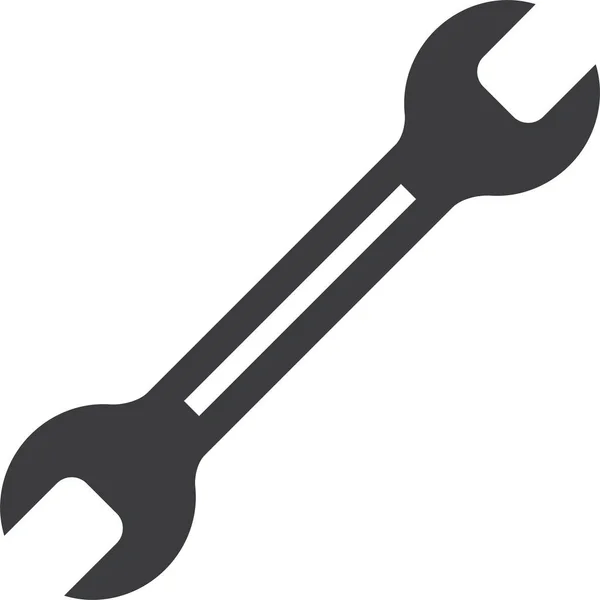 Wrench Web Icon Simple Illustration — Stock Vector