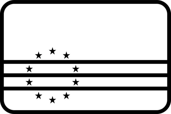 Державний Прапор Кабо Верде Ілюстрація Векторна — стоковий вектор