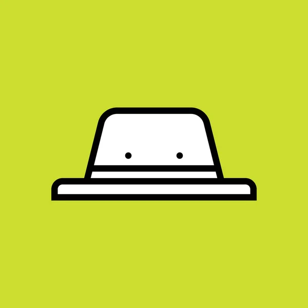 Καπέλο Διάνυσμα Εικονίδιο Απομονώνονται Λευκό Φόντο Για Σχεδιασμό Web Και — Διανυσματικό Αρχείο