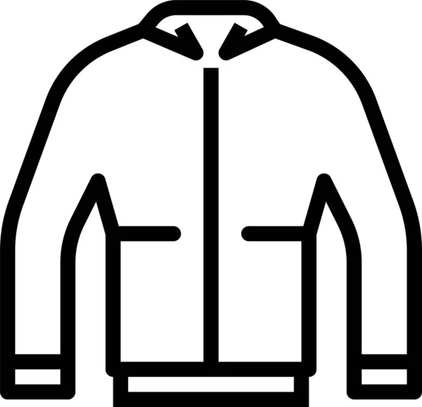 Chaqueta Icono Web Diseño Simple — Archivo Imágenes Vectoriales