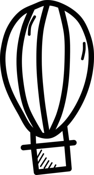 Varmluftsballong Enkel Design — Stock vektor