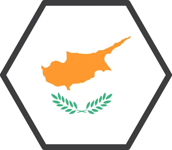 Cyprus Land Vlag Vector Illustratie — Stockvector