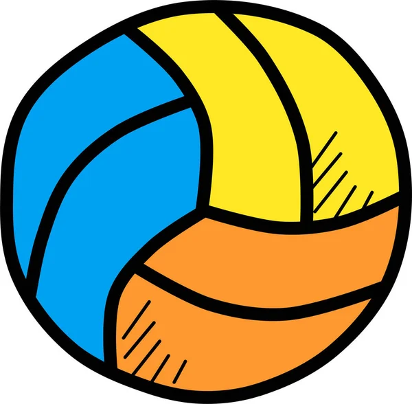 Ícone Web Voleibol Ilustração Vetorial Simples —  Vetores de Stock