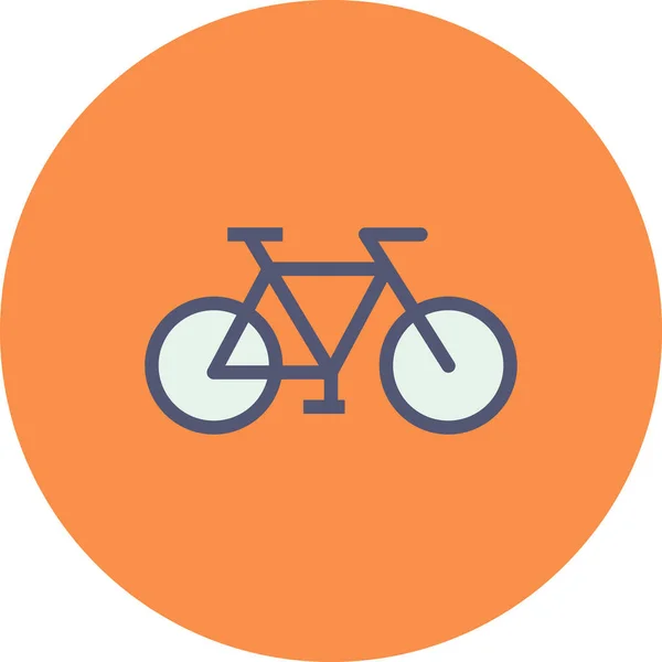 Bicycle Flat Vector Icon — Stock Vector