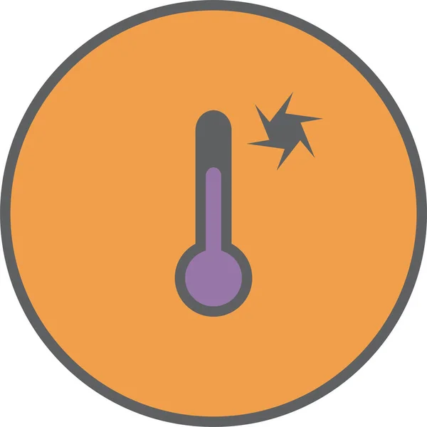 Termometro Web Icon Design Semplice — Vettoriale Stock