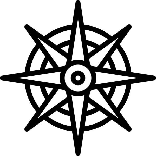 Kompass Web Ikone Einfaches Design — Stockvektor