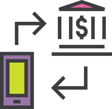 Muhasebe. Web simgesi basit illüstrasyon