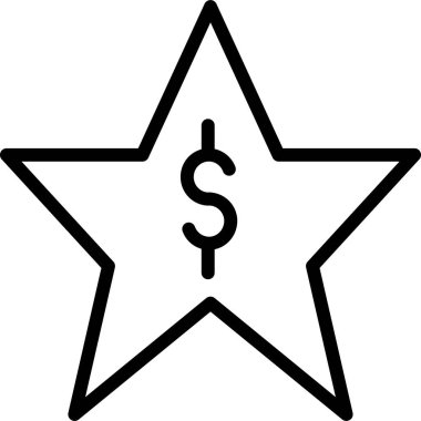 Yıldız. Web simgesi basit illüstrasyon