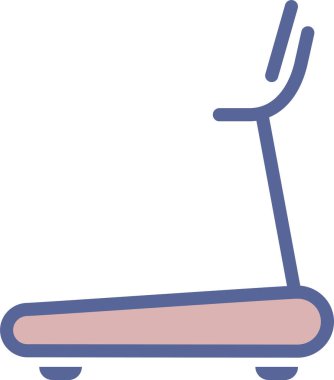 Koşu bandı. Web simgesi basit illüstrasyon