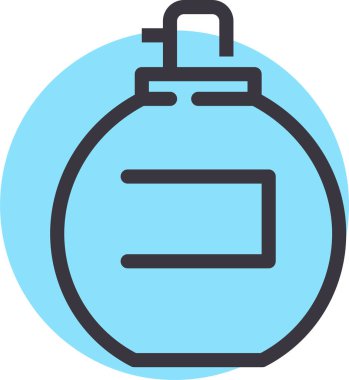 Parfüm web simgesi basit illüstrasyon